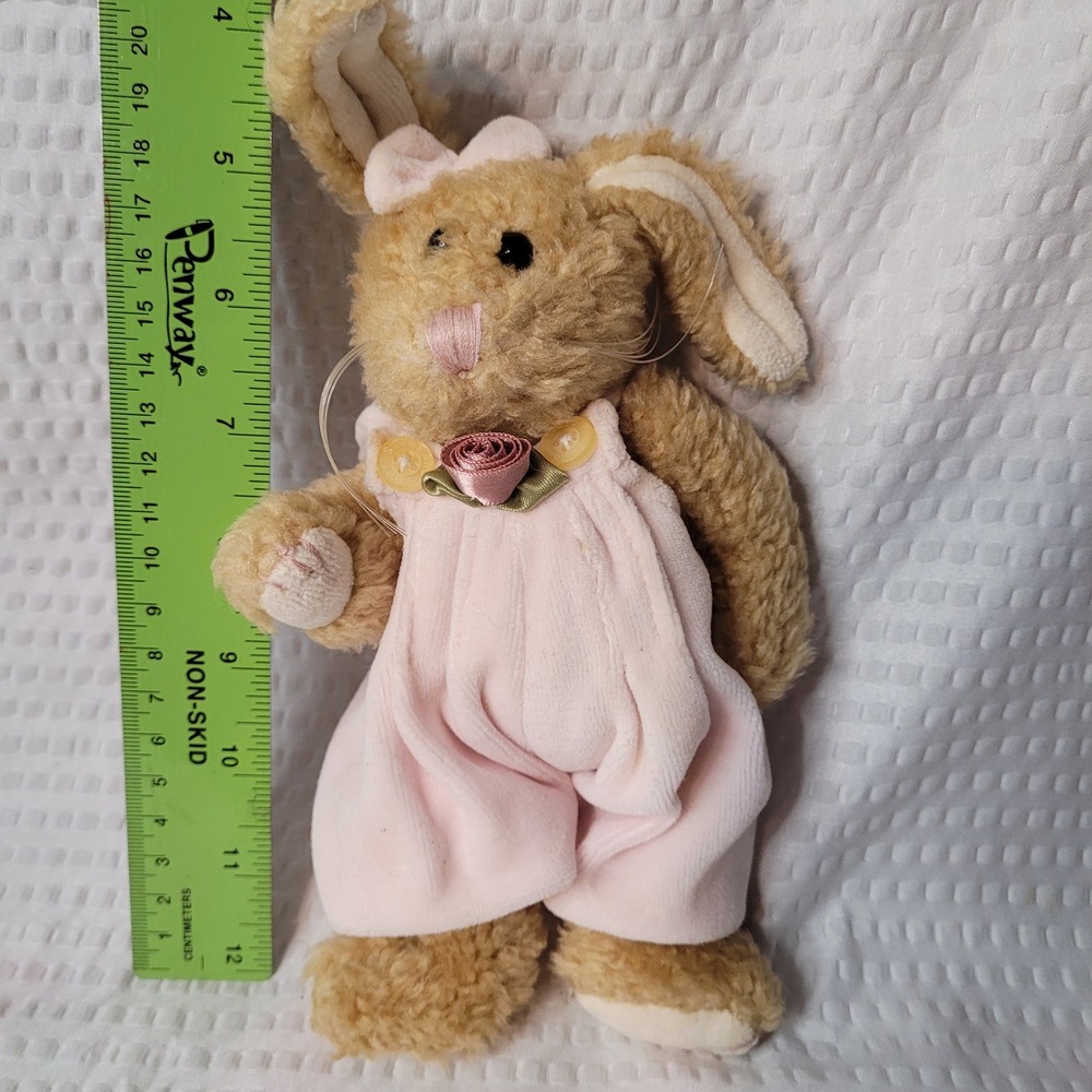 Vintage Boyds Collection Pink‎ Velour Romper Bunny Rabbit Plush T.B. Bear Series